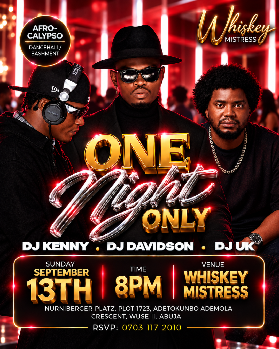 ONE NIGHT ONLY!