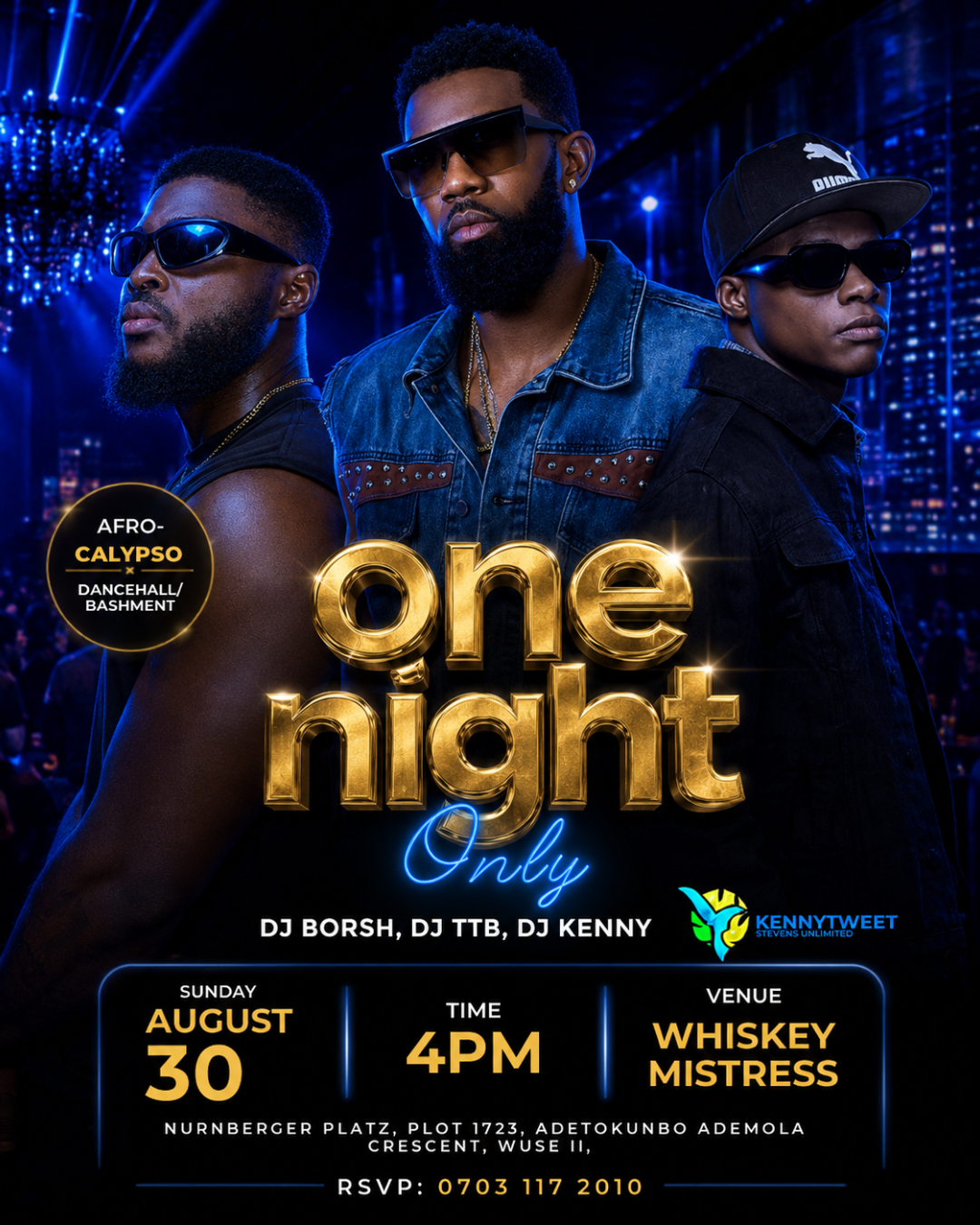 ONE NIGHT ONLY!
