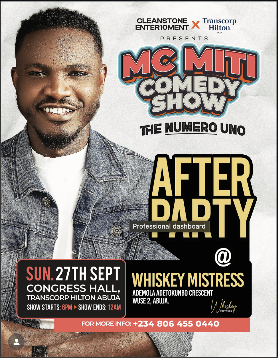MC MITI COMEDY SHOW - AFTER PARTY